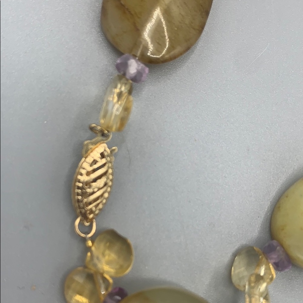Precious stone necklace - Picture 4 of 5